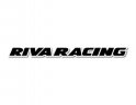 RIVA DECAL,RIVA RACING, Straight,18IN, BLACK/WHITE