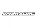 RIVA DECAL,RIVA RACING ,Straight,12IN, WHITE/BLACK