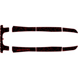 SC WAKE KAWASAKI ST/STS/750, STX/900, & STX PRE '99 MAT KIT - FRACTAL DESIGN