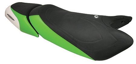 Seat Cover, `06-2016 KAW STX-F, BLK/GRN/WHT Seat Cover, `06-2016 KAW STX-F, BLK/GRN/WHT