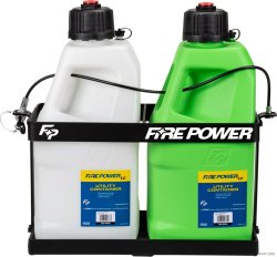 Fire Power Black 5 Gallon Utility Double Jug Rack