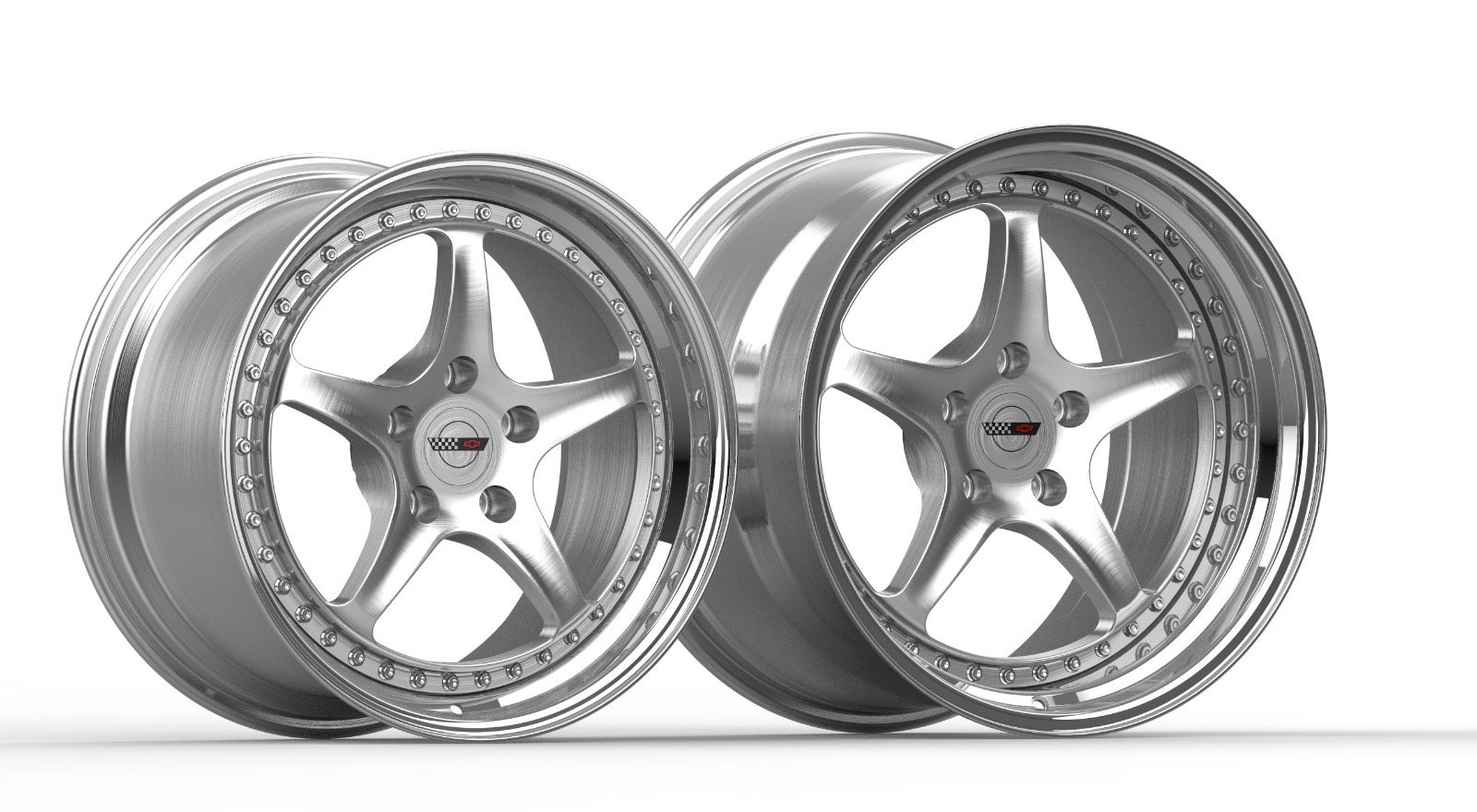Set of Hulk Forged Series 2 Wheels for 88-96 C4 Base Model Corvette Set of Hulk Forged Series 2 Wheels for 88-96 C4 Base Model Corvette