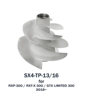 Solas Sea-Doo TWIN PROP IMPELLER SX4-TP-13/16 Solas Sea-Doo TWIN PROP IMPELLER SX4-TP-13/16
