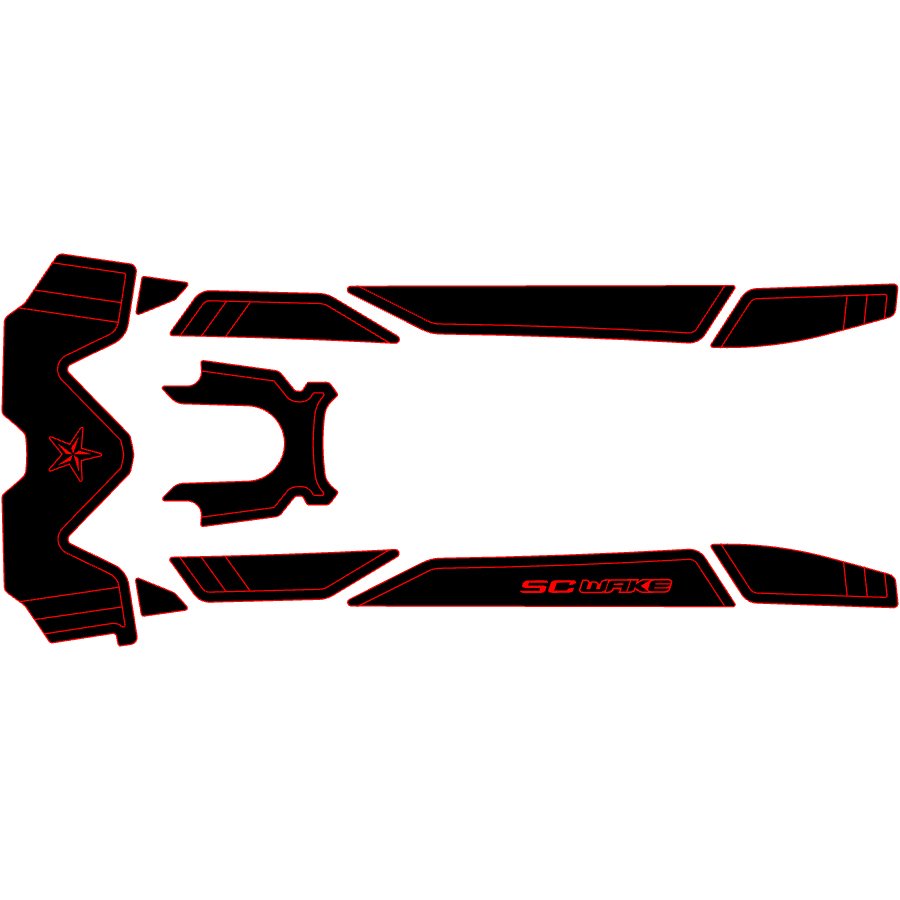 SC WAKE RXT/GTX/WAKE PRO(18) MAT KIT-CLASSIC DESIGN SC WAKE RXT/GTX/WAKE PRO(18) MAT KIT-CLASSIC DESIGN