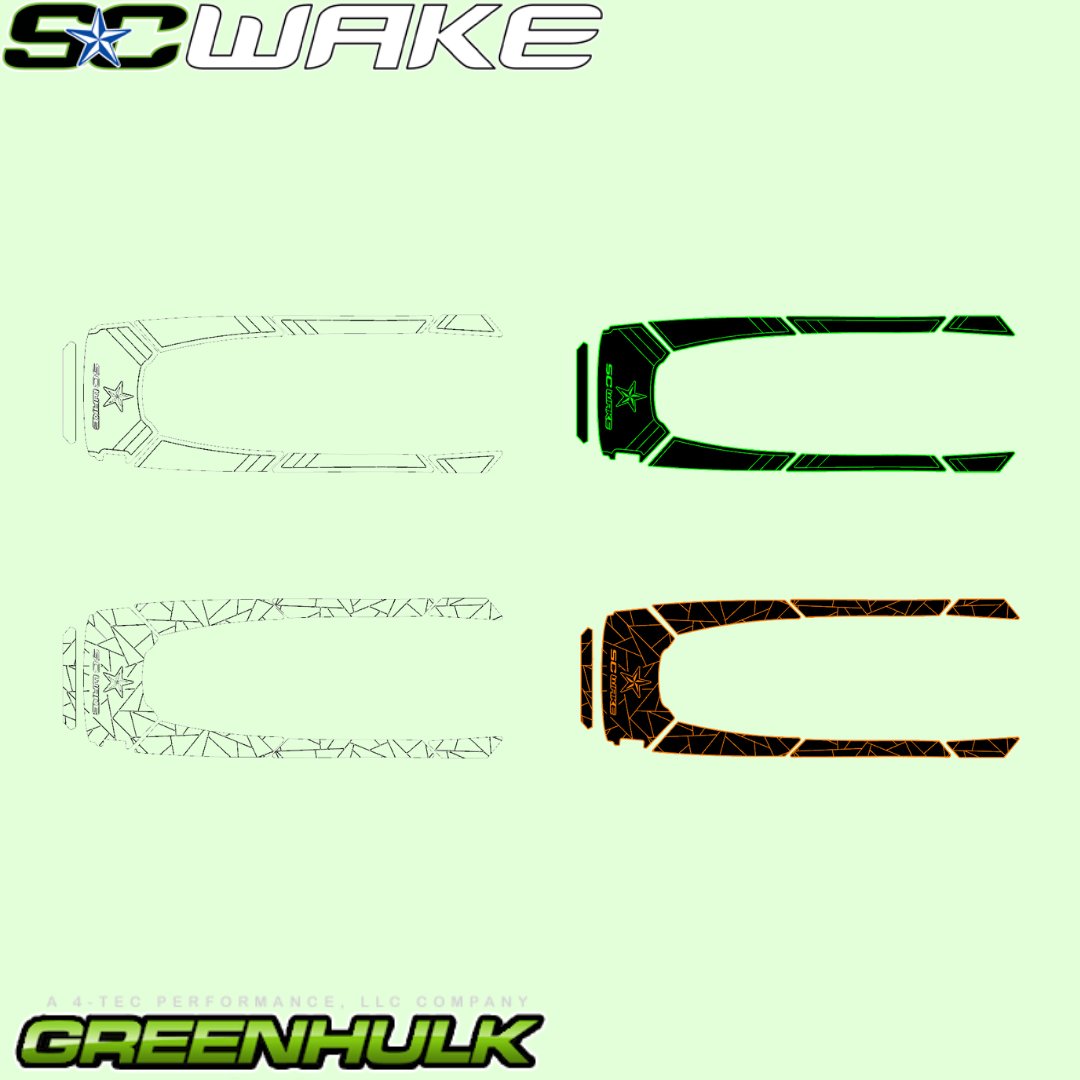 SC WAKE YAMAHA FX HO, CRUISER HO, FX SVHO, & CRUISER SVHO (2019+) MAT KIT - FRACTAL DESIGN