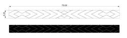 SCWake Traction Mat for Triton Trailer Plank 73" x 5.75" SCWake Traction Mat for Triton Trailer Plank 73" x 5.75"