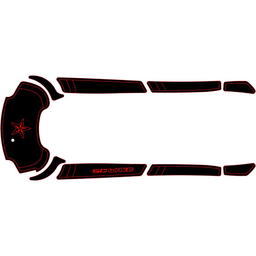 SC WAKE YAMAHA FX SHO (08-11), FX HO (10-11), FZR & FZS (09-16) MAT KIT - CLASSIC DESIGN SC WAKE YAMAHA FX SHO (08-11), FX HO (10-11), FZR & FZS (09-16) MAT KIT - CLASSIC DESIGN