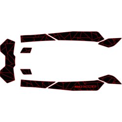 SC WAKE SEA-DOO SPARK TRIXX 3-UP MAT KIT-FRACTAL DESIGN