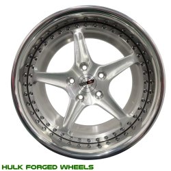 Set of Hulk Forged Series 3 Reverse Lip Wheels for 88-96 C4 Base Model Corvette