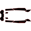 SC WAKE SEA-DOO SPARK TRIXX 3-UP MAT KIT-CLASSIC DESIGN