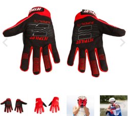 Jetpilot Superlite Full Finger Glove - Red