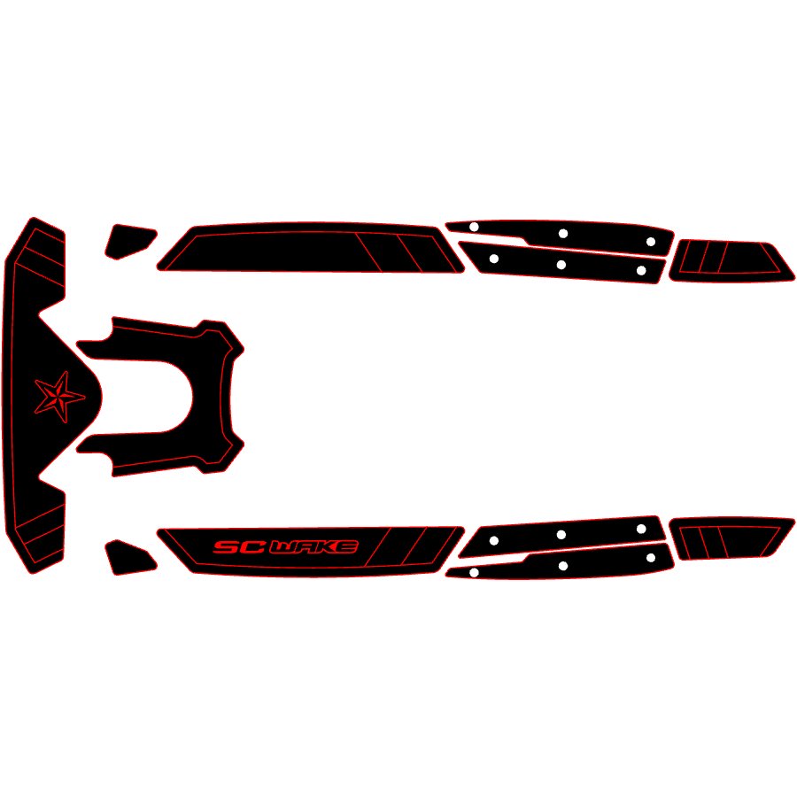 SC WAKE SEA-DOO RXP-X 300(2021-2023) MAT KIT-CLASSIC DESIGN SC WAKE SEA-DOO RXP-X 300(2021-2023) MAT KIT-CLASSIC DESIGN