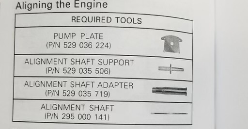 GENUINE OEM SEA DOO 300HP ENGINE ALIGNMENT TOOL KIT