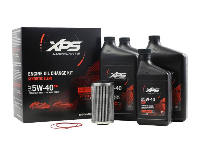 XPS 4T 5W40 SYNTHETIC BLEND OIL CHANGE KIT FOR ROTAX 1500 CC OR MORE