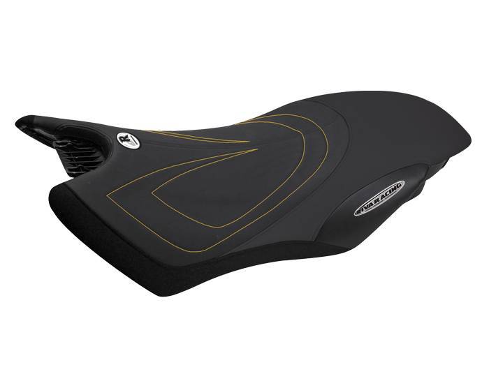 RIVA Yamaha GPR Seat Cover - Black/ Gold Stitch