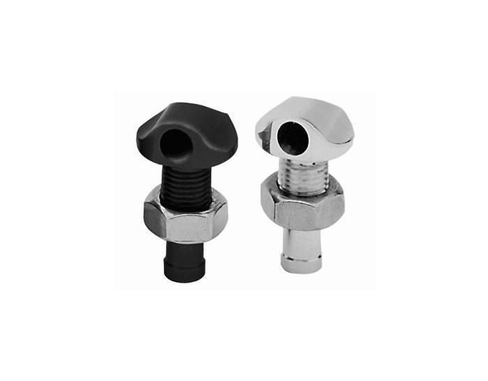 Water Bypass, 8mm, 45deg, .375in Waterline, Black