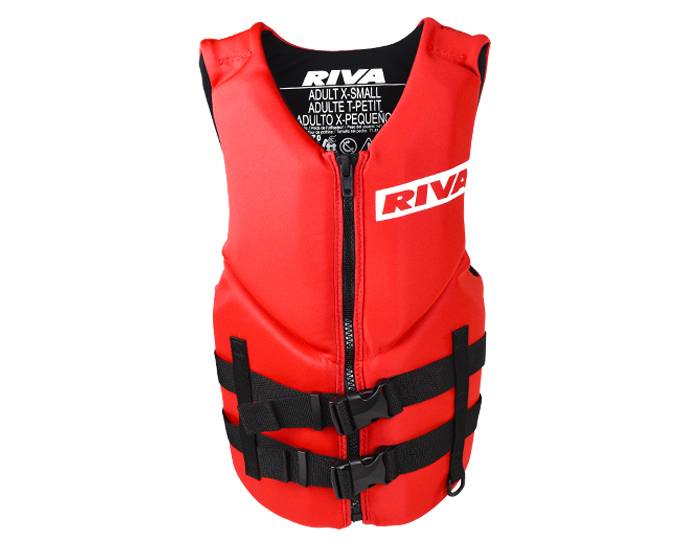 RIVA Neoprene 2-Belt BioLite Life Vest - Red