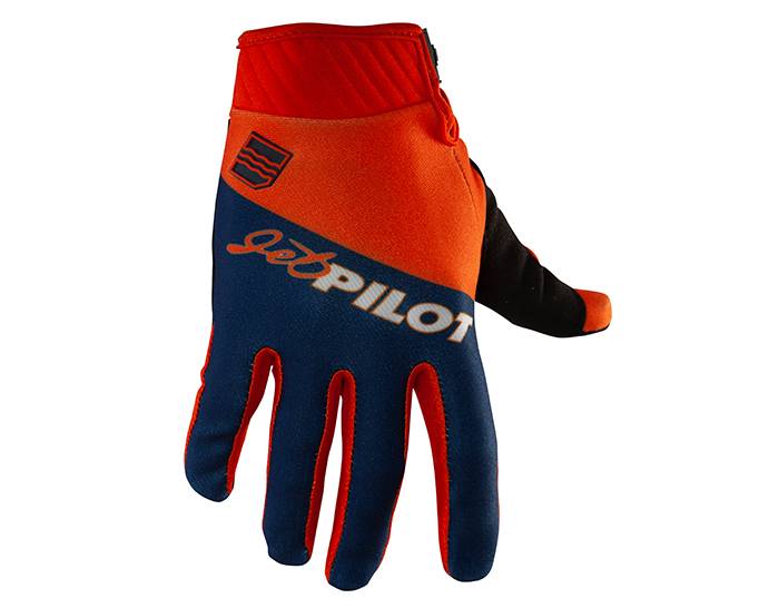 JetPilot Vintage Class Glove - Navy/Orange