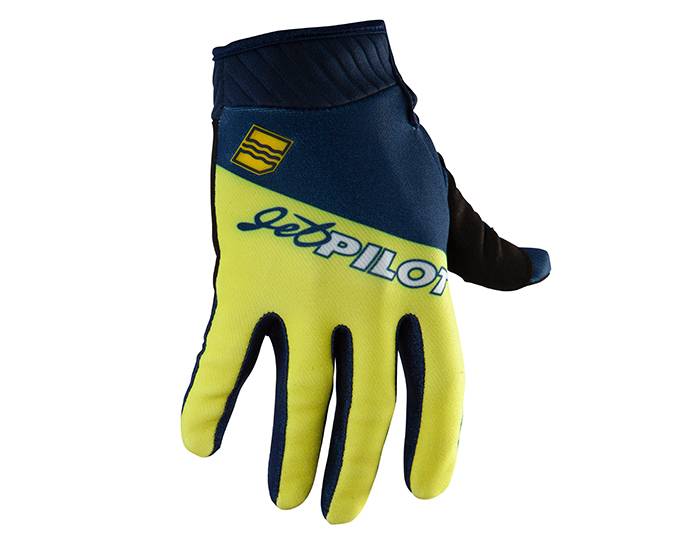 JetPilot Vintage Class Glove - Navy/Yellow