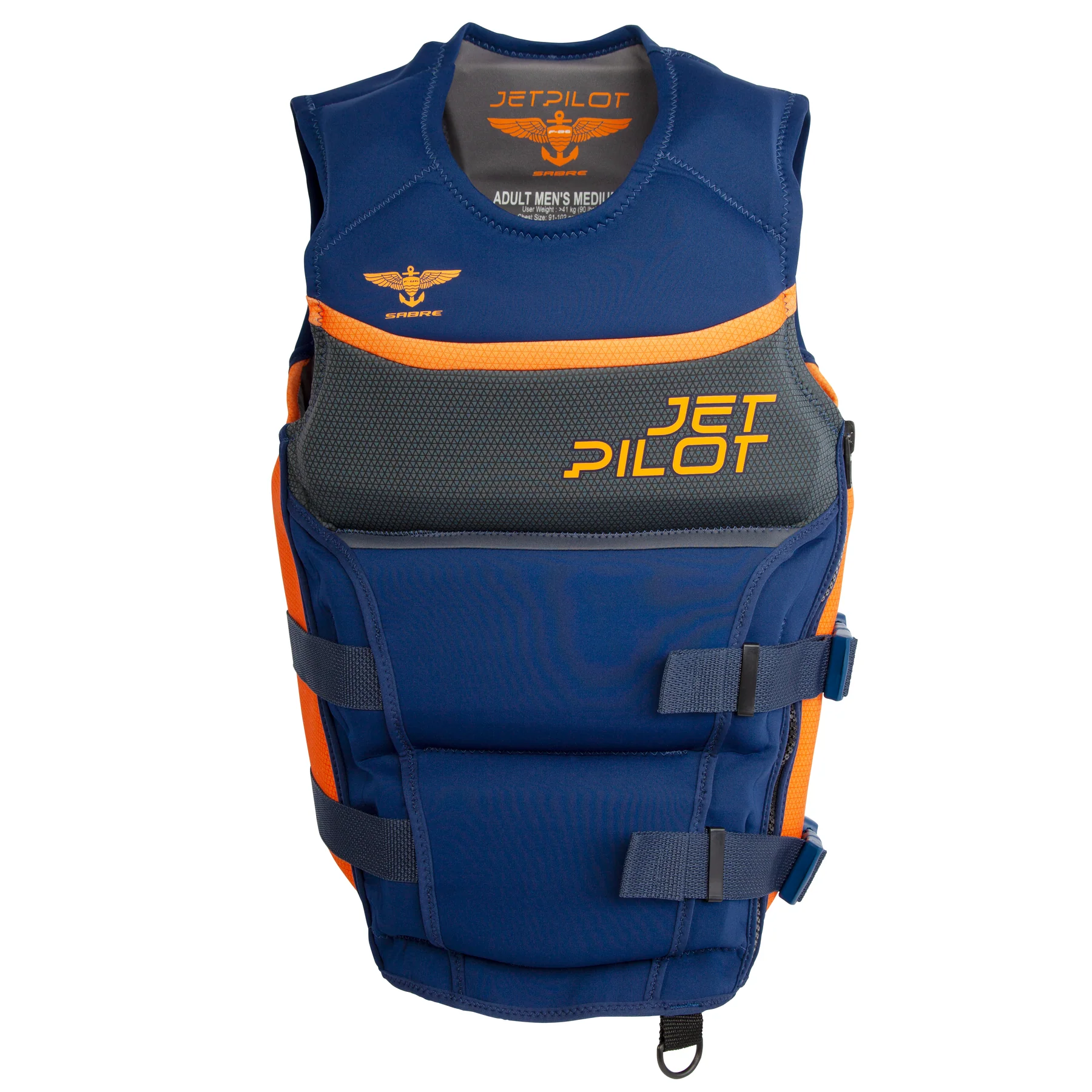 Jetpilot F-86 Sabre Flight Coast Guard Approved Vest - Navy/Orange