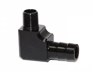 Rick Roy Aluminum 1/8 NPT Fitting with 3/8 hose - Black