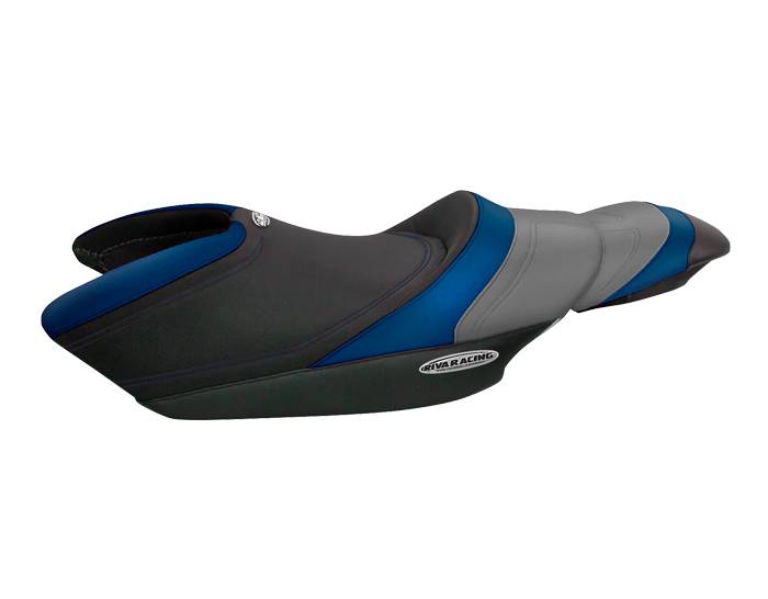 RIVA YAMAHA FZR SEAT COVER - BLACK/ BLUE