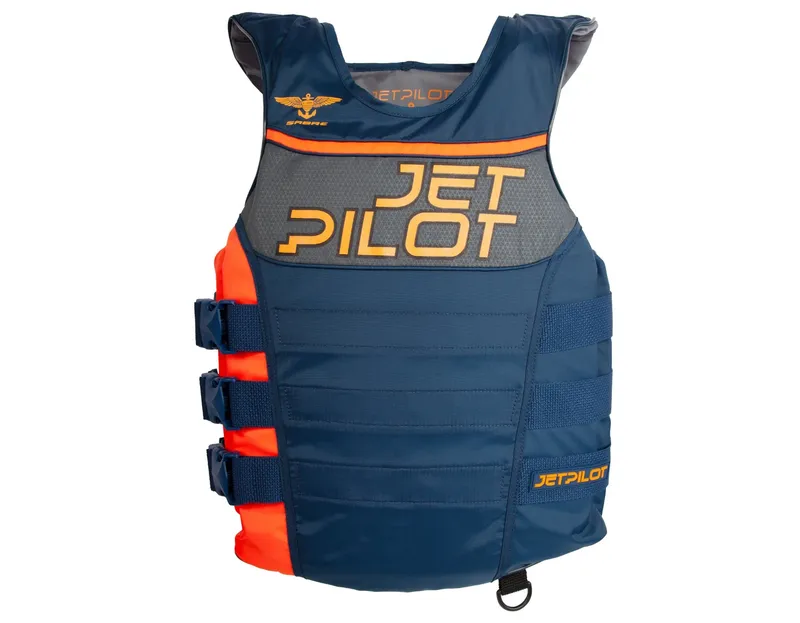 Jetpilot F-86 Sabre Nylon CGA Vest NAVY/ORANGE