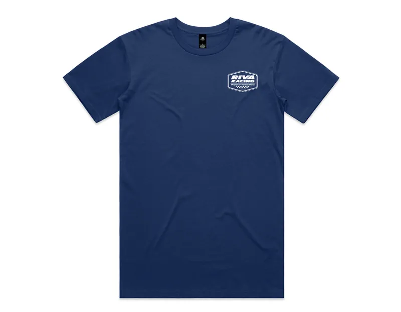 RIVA Hex Tee - Blue/White