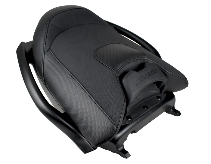 RIVA Sea-Doo 2021 and Newer RXP 300 Passenger Rear Seat Cover - Black with Black Stitching