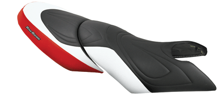 JETTRIM Seadoo RXT Seat Cover - Black/White/Bright Red