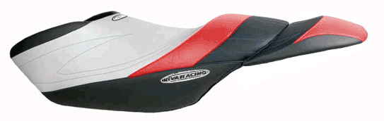 RIVA Yamaha FZR Seat Cover BK/RD/SIL